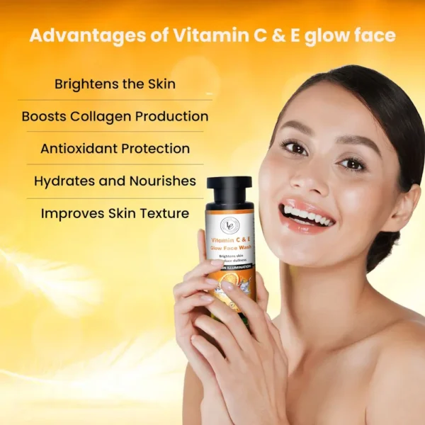 Vitamin C & E Glow Face Wash - Image 3