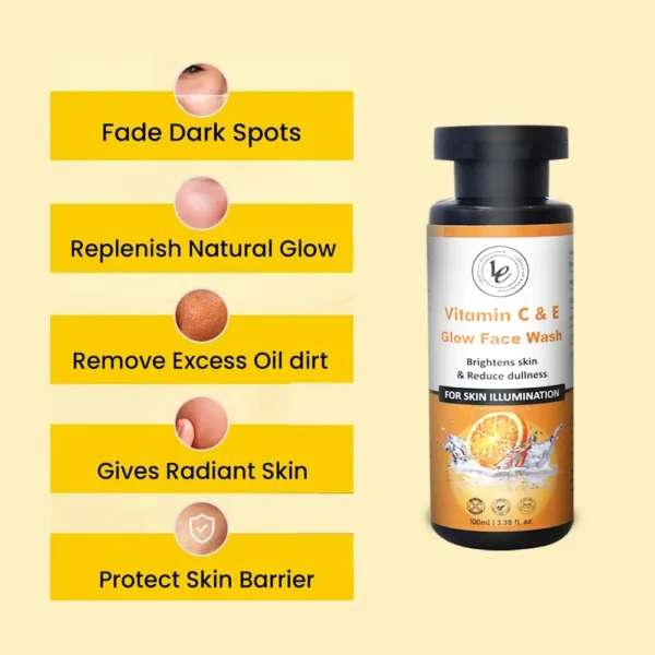 Vitamin C & E Glow Face Wash - Image 4